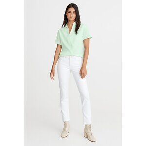 NWT Rag & Bone Kristine Faux Wrap Blouse Green